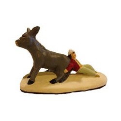 Enfant avec l'ane tetue