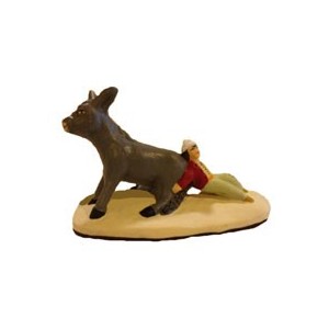 Enfant avec l'ane tetue